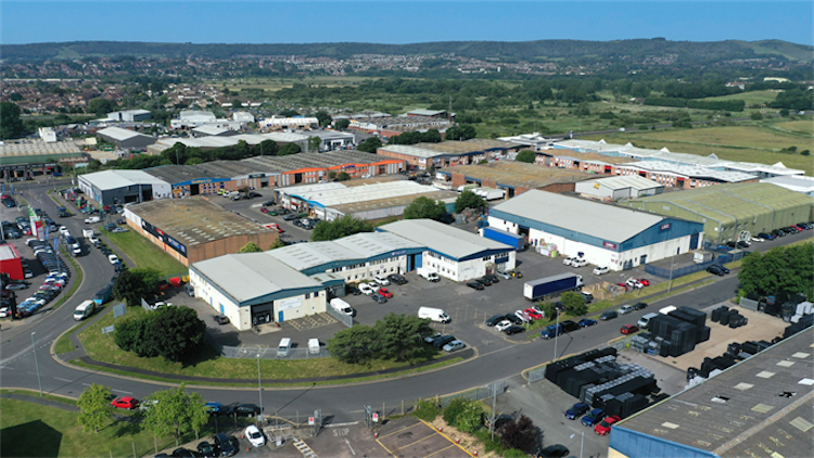 The Eastbourne industrial estate where the units are