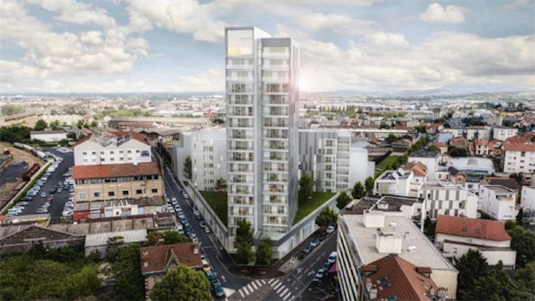 The energy positive Elithis residential tower in Clermont-Ferrand, France